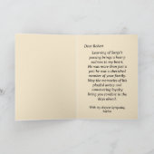 ドイツパーソナライズされた羊飼いの喪失悔やみや弔慰 カード (内部)