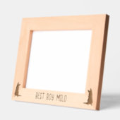 ドイツパーソナライズされた羊飼いシルエット刻印P レーザー彫刻フレーム (左)