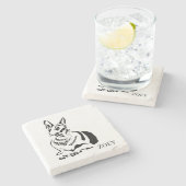 ドイツパーソナライズされた芸術的の羊飼いコースター ストーンコースター (横)