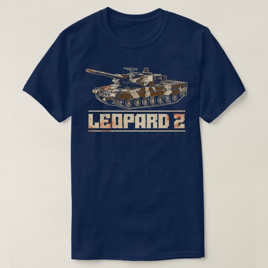 ドイツヒョウ2戦車1 Tシャツ (デザイン正面)