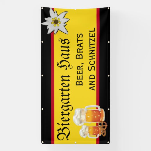 ドイツビアガルテンビジネスプロモーション 横断幕 (縦)