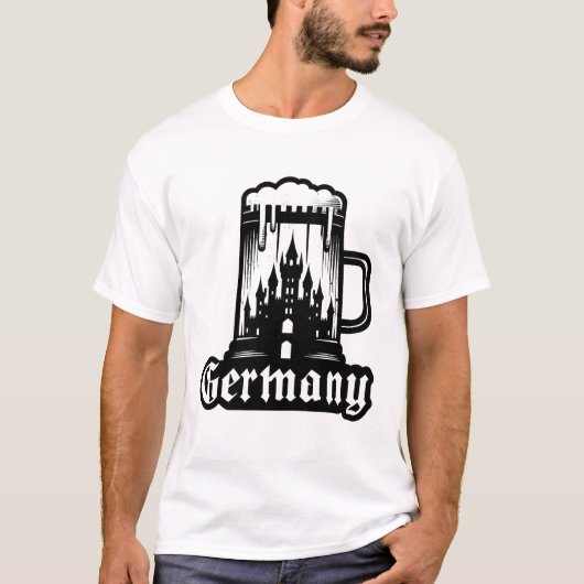 ドイツビアマグ旅行Tシャツ – Oktoに最適 Tシャツ (正面)