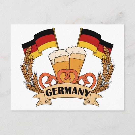 ドイツビールはがき ポストカード (正面)