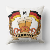 ドイツビールカスタムモノグラム装飾用クッション クッション (裏面)
