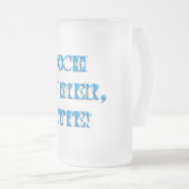 ドイツビールフェスティバルおもしろいビール引用文オクトーバーフェスト フロストグラスビールジョッキ (正面右)