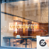 ドイツビールフェスティバルオクトーバーフェスト ウィンドウサイン (カフェ窓)