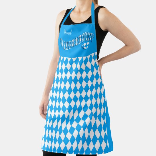 ドイツビールフェスティバル名前をカスタムするオクトーバーフェストエプロン エプロン (インサイチュ)