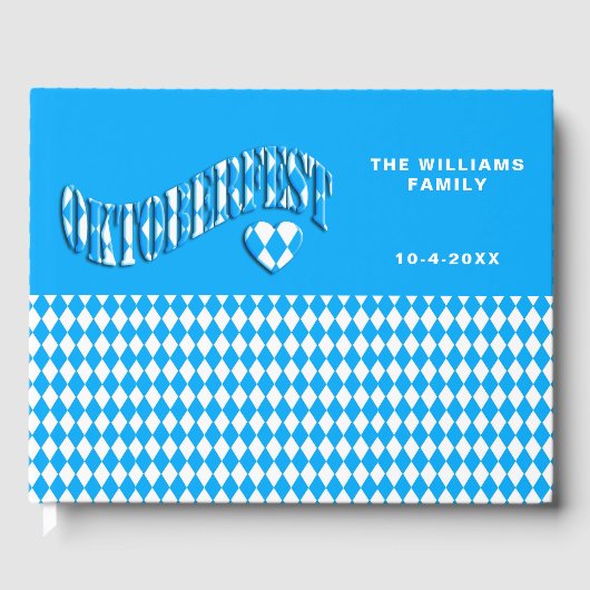 ドイツビールフェスティバル名前をカスタムするオクトーバーフェスト ゲストブック (正面)