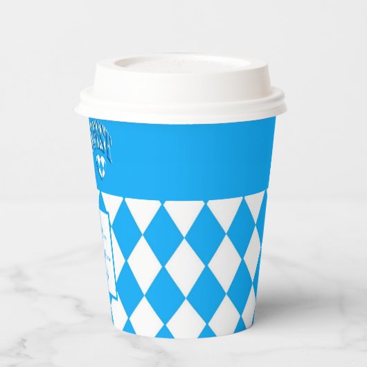 ドイツビールフェスティバル名前をカスタムするオクトーバーフェスト 紙コップ (左)