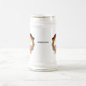 ドイツビール名前をカスタムするのマグ ビールジョッキ (中央)