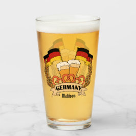 ドイツビール名前をカスタムするピントガラス タンブラーグラス