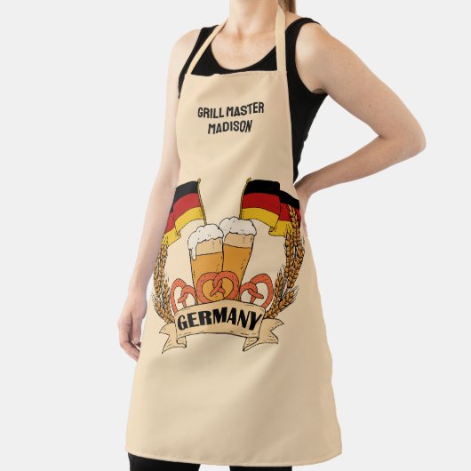 ドイツビール名前をカスタムする エプロン (インサイチュ)
