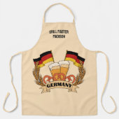 ドイツビール名前をカスタムする エプロン (正面)