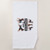 ドイツピンシャークルー ビーチタオル (正面)