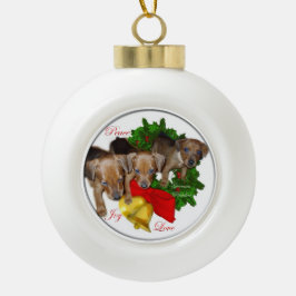ドイツピンシャーパピースクリスマス セラミックボールオーナメント