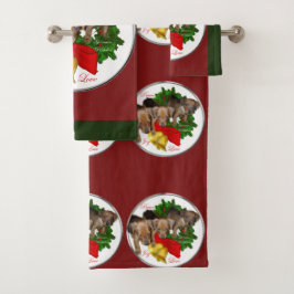 ドイツピンシャーパピースクリスマス バスタオルセット