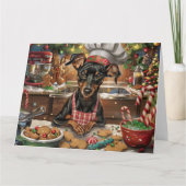 ドイツピンシャーホリデーベーキング:フェスティバルクリスマス カード (正面)