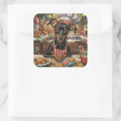 ドイツピンシャーホリデーベーキング:フェスティバルクリスマス スクエアシール (バッグ)