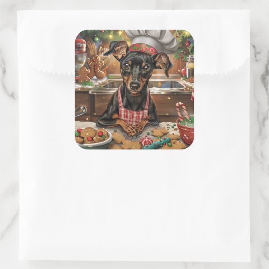 ドイツピンシャーホリデーベーキング:フェスティバルクリスマス スクエアシール (バッグ)