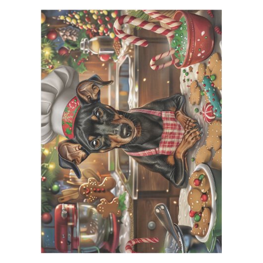 ドイツピンシャーホリデーベーキング:フェスティバルクリスマス テーブルクロス (正面)