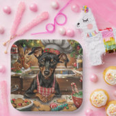 ドイツピンシャーホリデーベーキング:フェスティバルクリスマス ペーパープレート (パーティー)