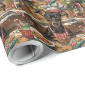 ドイツピンシャーホリデーベーキング:フェスティバルクリスマス ラッピングペーパー (ロールコーナー)