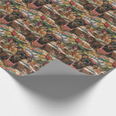 ドイツピンシャーホリデーベーキング:フェスティバルクリスマス ラッピングペーパー (角)