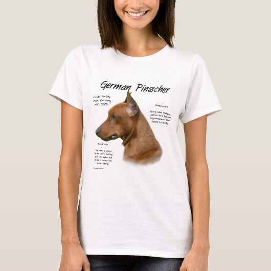 ドイツピンシャー履歴デザイン Tシャツ (正面)