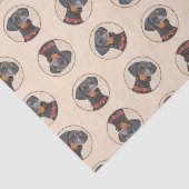 ドイツピンシャー絵を描ズブラックオリジナルドッグアート 薄葉紙 (詳細)