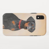 ドイツピンシャー絵画のオリジナル動物アート Case-Mate iPhoneケース (裏面(横))