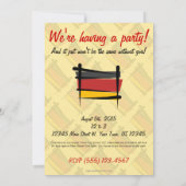 ドイツブラシの旗 招待状 (裏面)