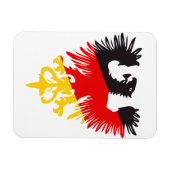 ドイツブラックイーグル マグネット (横)