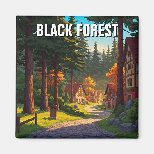 ドイツブラックフォレスト旅行 マグネット (正面)