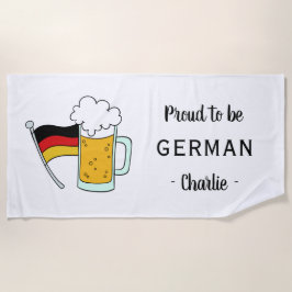 ドイツプライド/オクトーバーフェストカスタム文字ビーチタオル ビーチタオル