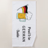 ドイツプライド/オクトーバーフェストカスタム文字ビーチタオル ビーチタオル (正面)