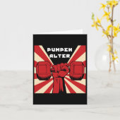 ドイツボディビルトレーニングジムプロパガンダ カード (黄色い花)