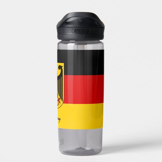 ドイツボトル、愛国的なドイツ国旗 ウォーターボトル (背面)