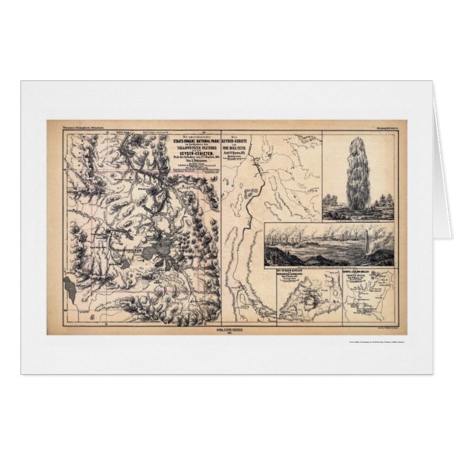 ドイツポスター1871年のイエローストーン (正面横)