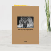 ドイツユーモアのある羊飼い卒業カード カード (裏面)