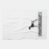 ドイツユーモアのある語の短縮形ポインタ キッチンタオル (横)