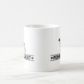 ドイツユーモアのある語の短縮形ポインタ コーヒーマグカップ (中央)