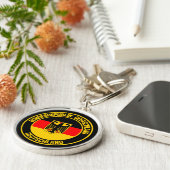 ドイツラウンドエンブレム キーホルダー (側面)