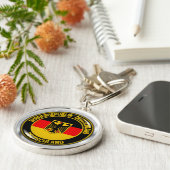 ドイツラウンドエンブレム キーホルダー (側面)