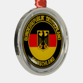 ドイツラウンドエンブレム メタルオーナメント (右)