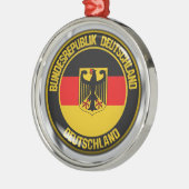 ドイツラウンドエンブレム メタルオーナメント (左)