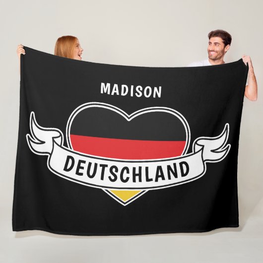 ドイツラブ名前をカスタムするフリースブランケット フリースブランケット (インサイチュ)