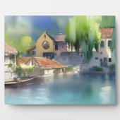 ドイツリバービレッジウォーターカラー フォトプラーク (正面)