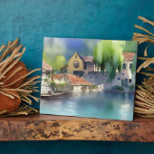 ドイツリバービレッジウォーターカラー フォトプラーク (側面)