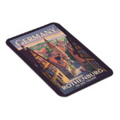 ドイツローテンブルクのオブデルタウバーイラストレーションアート マグネット (右側)