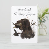 ドイツワイヤーヘアードポインターでのウッドコック狩り 招待状 (スタンド正面)